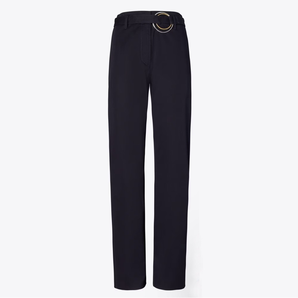 NWT Tory Burch RELAXED GABARDINE PANT in Medium Navy